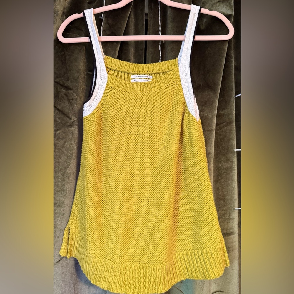 Anthropologie Green Knit Women's Top - M
